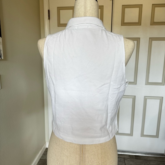 Ralph Lauren cropped sleeveless golf shirt polo size L - Picture 3 of 5